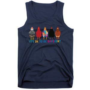 Its Ok To Be Different Cute Chickens Autism Awareness Tee 6178 Tank Top