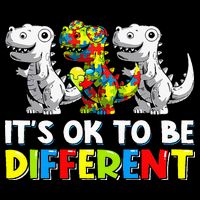 It's Ok To Be Different Dinosaur Autism Awareness Gifts Cooling Performance Long Sleeve Crew