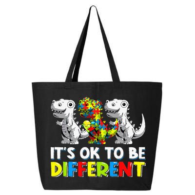 It's Ok To Be Different Dinosaur Autism Awareness Gifts 25L Jumbo Tote