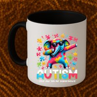 It’S Ok To Be Different Autism Awareness Dabbing Elephant Cute Gift Mug