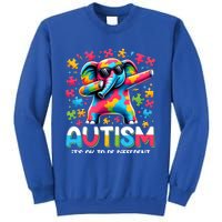 It’S Ok To Be Different Autism Awareness Dabbing Elephant Cute Gift Sweatshirt