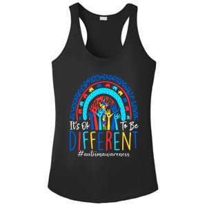 Its Ok To Be Different Autism Awareness Acceptance Gift Ladies PosiCharge Competitor Racerback Tank