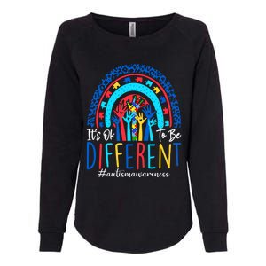 Its Ok To Be Different Autism Awareness Acceptance Gift Womens California Wash Sweatshirt