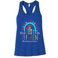 Its Ok To Be Different Autism Awareness Acceptance Gift Women's Racerback Tank