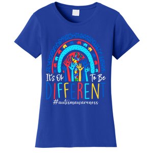 Its Ok To Be Different Autism Awareness Acceptance Gift Women's T-Shirt