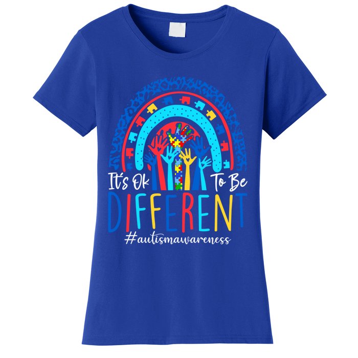 Its Ok To Be Different Autism Awareness Acceptance Gift Women's T-Shirt