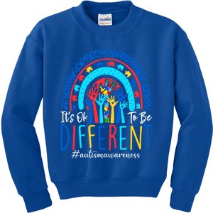 Its Ok To Be Different Autism Awareness Acceptance Gift Kids Sweatshirt