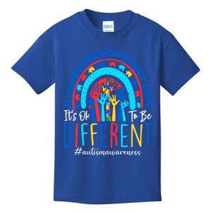 Its Ok To Be Different Autism Awareness Acceptance Gift Kids T-Shirt