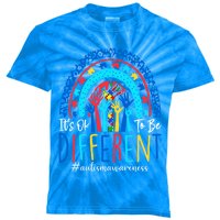 Its Ok To Be Different Autism Awareness Acceptance Gift Kids Tie-Dye T-Shirt