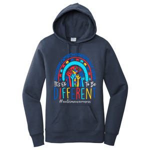 Its Ok To Be Different Autism Awareness Acceptance Gift Women's Pullover Hoodie