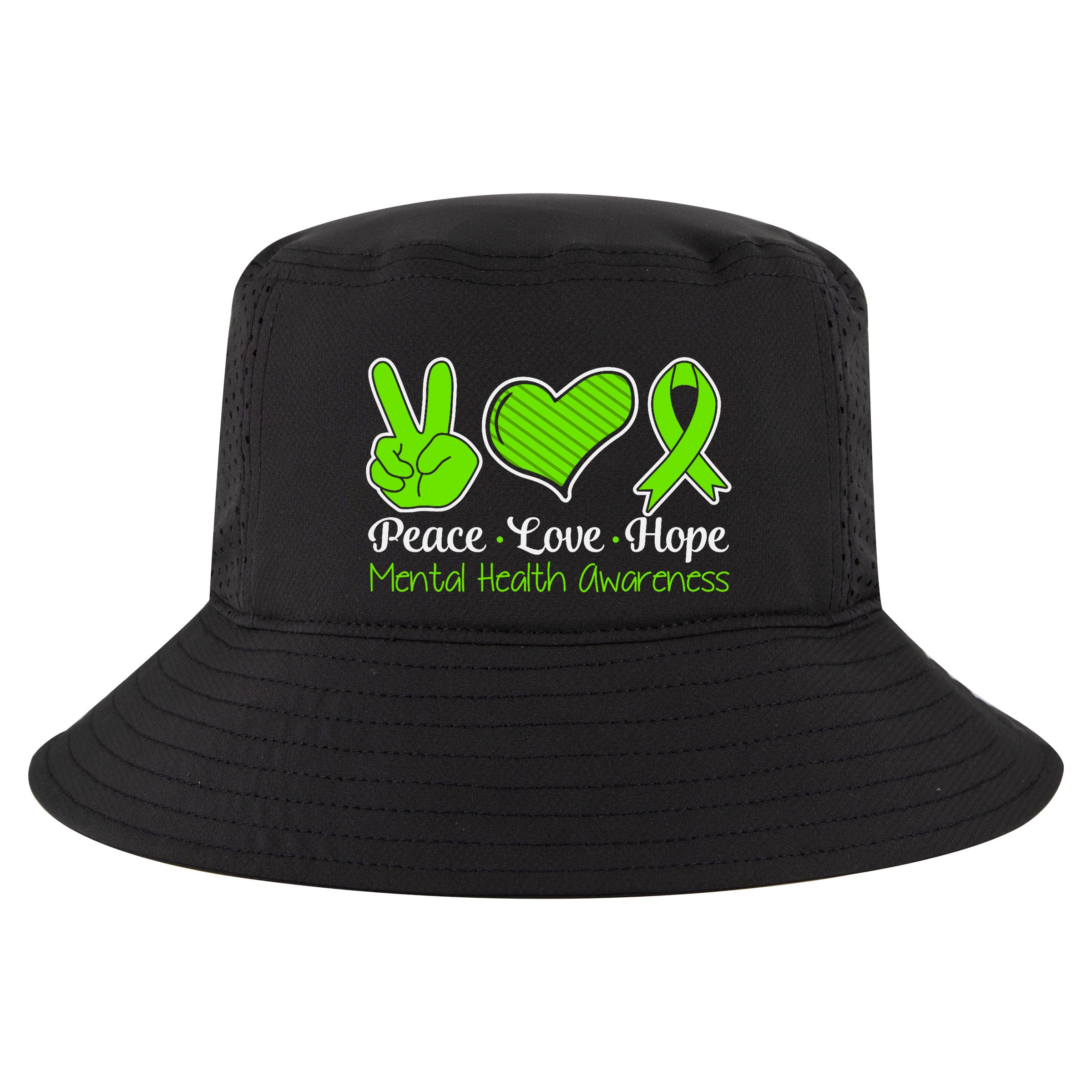 Its Okay To Not Be Okay Mental Health Awareness Ribbon Cool Comfort Performance Bucket Hat
