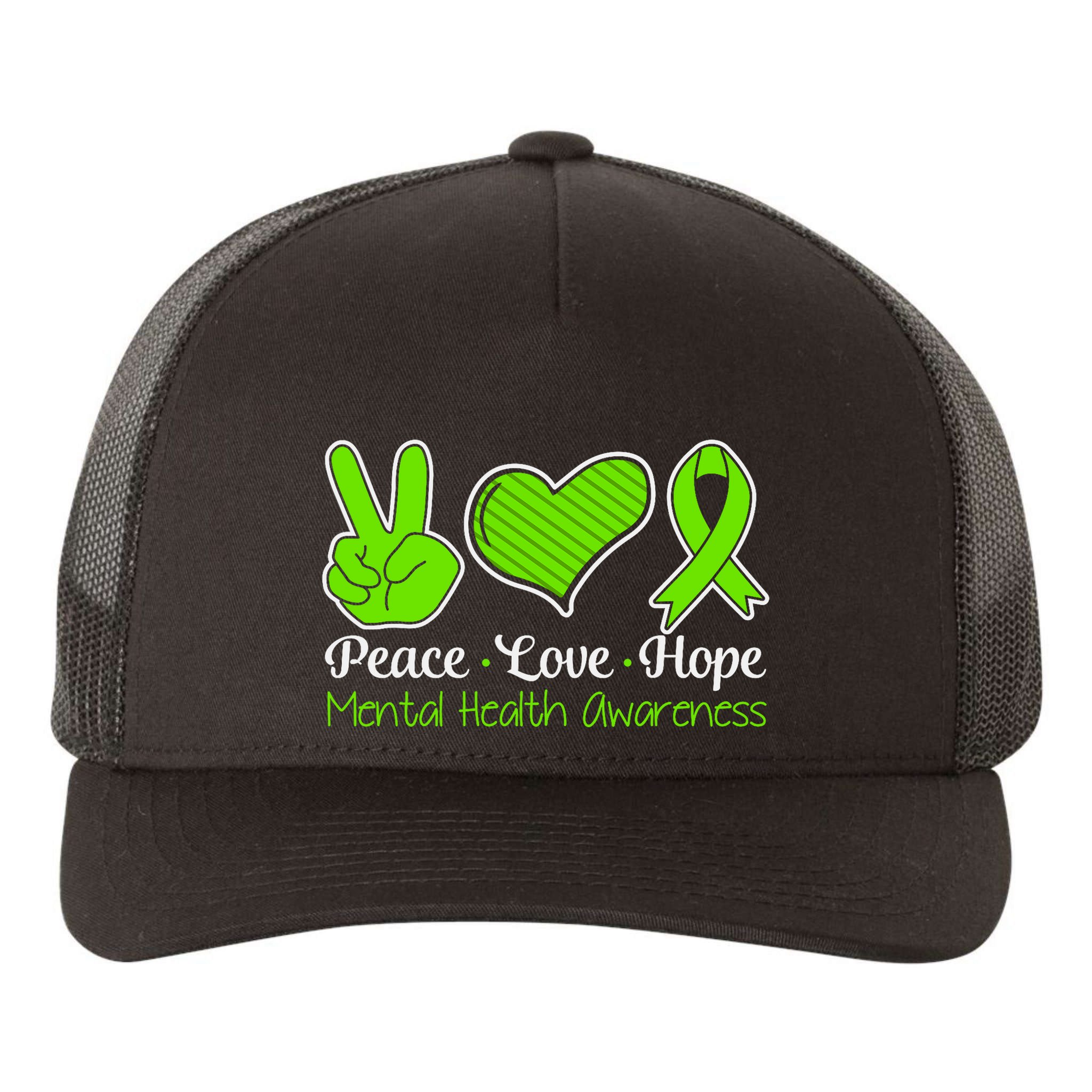 Its Okay To Not Be Okay Mental Health Awareness Ribbon Yupoong Adult 5-Panel Trucker Hat