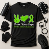 Its Okay To Not Be Okay Mental Health Awareness Ribbon Cooling Performance Crew T-Shirt
