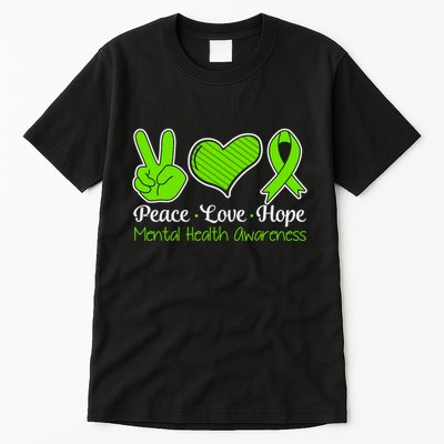Its Okay To Not Be Okay Mental Health Awareness Ribbon Tall T-Shirt
