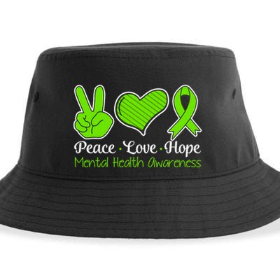 Its Okay To Not Be Okay Mental Health Awareness Ribbon Sustainable Bucket Hat