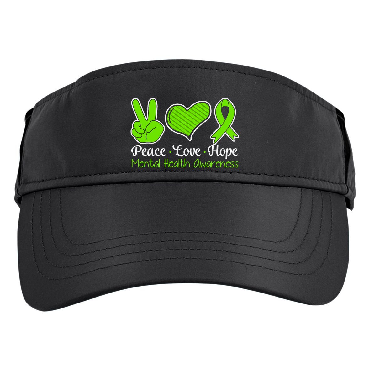 Its Okay To Not Be Okay Mental Health Awareness Ribbon Adult Drive Performance Visor
