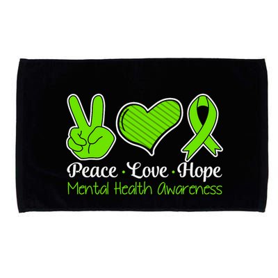 Its Okay To Not Be Okay Mental Health Awareness Ribbon Microfiber Hand Towel