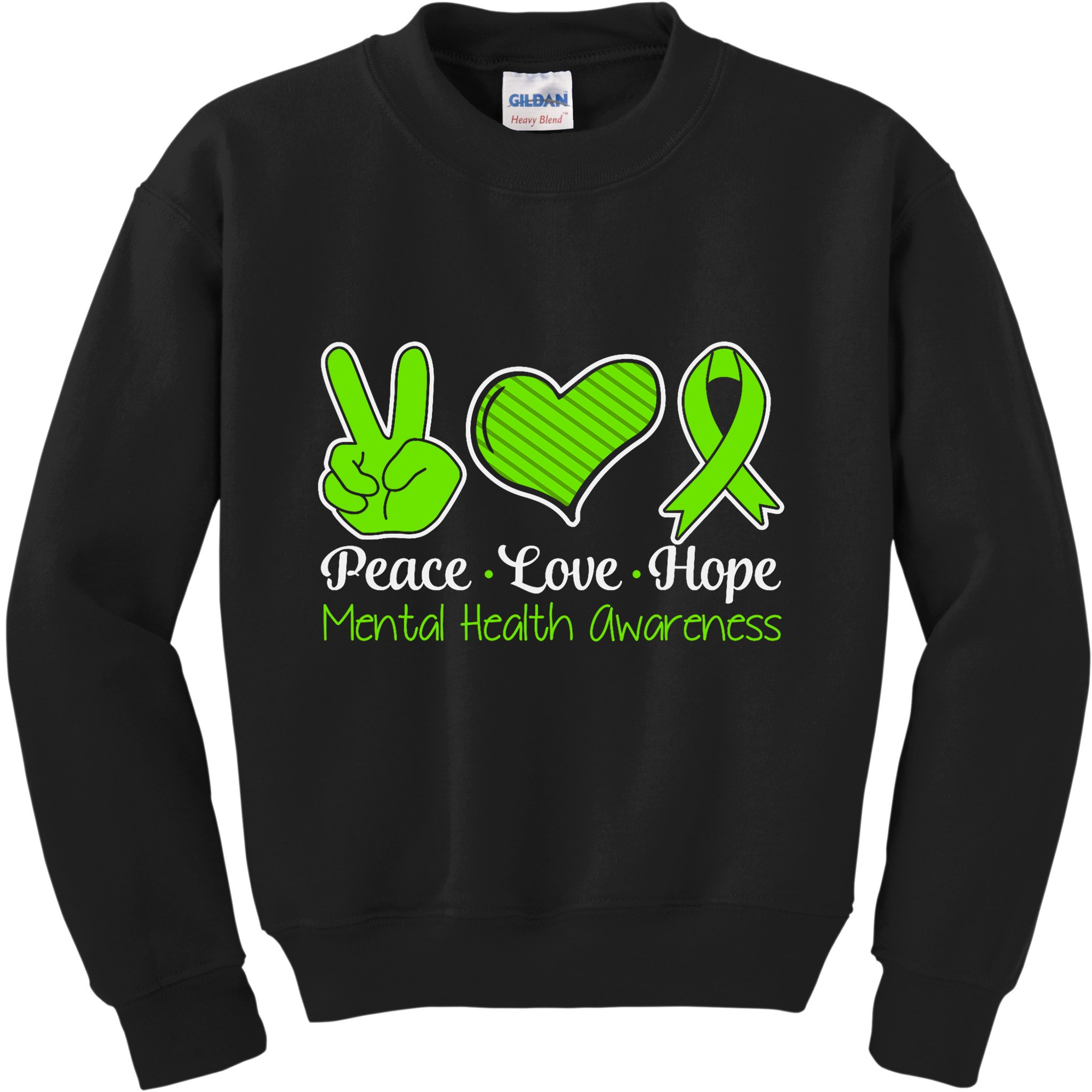 Its Okay To Not Be Okay Mental Health Awareness Ribbon Kids Sweatshirt