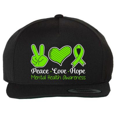 Its Okay To Not Be Okay Mental Health Awareness Ribbon Wool Snapback Cap