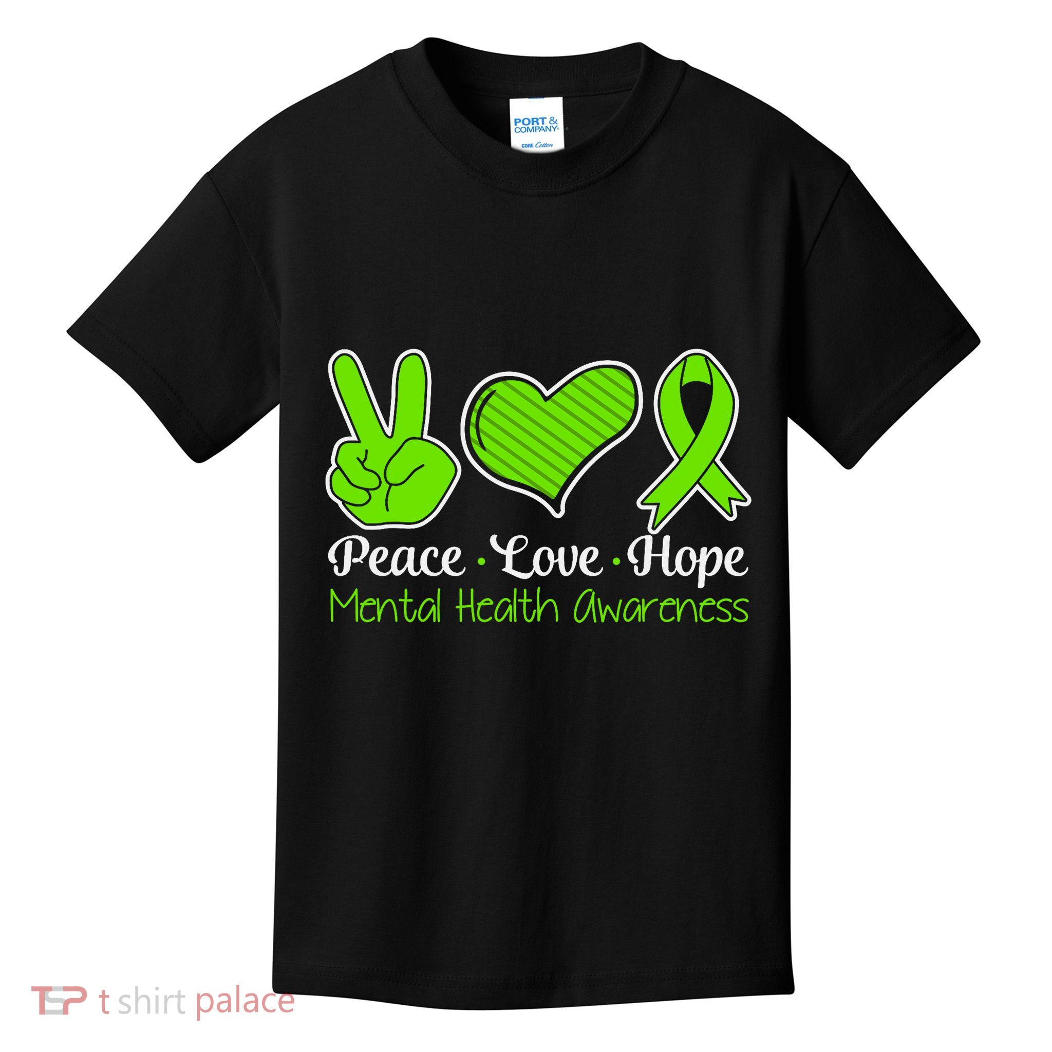 Its Okay To Not Be Okay Mental Health Awareness Ribbon Kids T-Shirt
