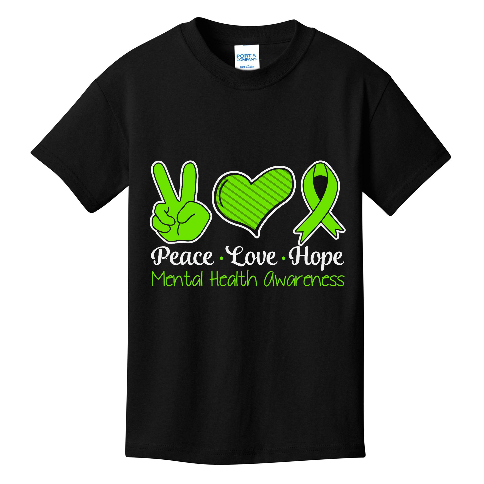 Its Okay To Not Be Okay Mental Health Awareness Ribbon Kids T-Shirt