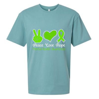 Its Okay To Not Be Okay Mental Health Awareness Ribbon Sueded Cloud Jersey T-Shirt