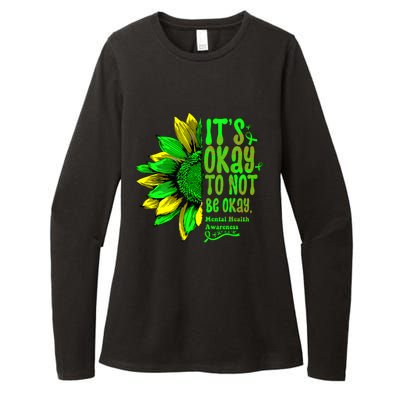 Its Okay To Not Be Okay Mental Health Awareness Sunflower Womens CVC Long Sleeve Shirt