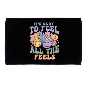 Its Ok To Feel All The Feels Mental Health Awareness Microfiber Hand Towel