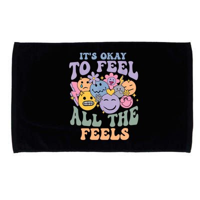 Its Ok To Feel All The Feels Mental Health Awareness Microfiber Hand Towel