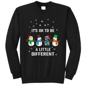 It's Ok To Be A Little Different Christmas Autism Tee Gift Sweatshirt