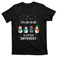 It's Ok To Be A Little Different Christmas Autism Tee Gift T-Shirt