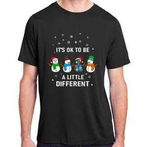 It's Ok To Be A Little Different Christmas Autism Tee Gift Adult ChromaSoft Performance T-Shirt