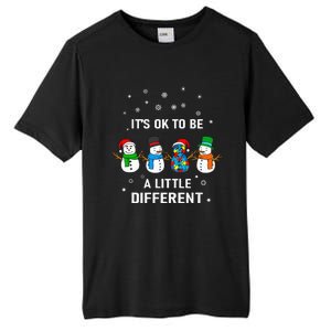 It's Ok To Be A Little Different Christmas Autism Tee Gift Tall Fusion ChromaSoft Performance T-Shirt