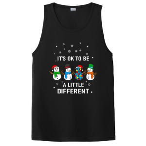 It's Ok To Be A Little Different Christmas Autism Tee Gift PosiCharge Competitor Tank