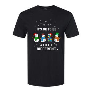 It's Ok To Be A Little Different Christmas Autism Tee Gift Softstyle CVC T-Shirt