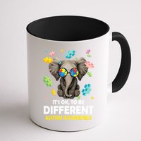 It's Ok To Be Different Elephant Autism Awareness Puzzle Meaningful Gift Mug