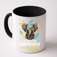 It's Ok To Be Different Elephant Autism Awareness Puzzle Meaningful Gift Mug