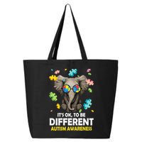 It's Ok To Be Different Elephant Autism Awareness Puzzle Meaningful Gift 25L Jumbo Tote