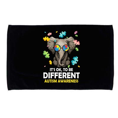 It's Ok To Be Different Elephant Autism Awareness Puzzle Meaningful Gift Microfiber Hand Towel