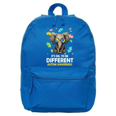 It's Ok To Be Different Elephant Autism Awareness Puzzle Meaningful Gift 16 in Basic Backpack