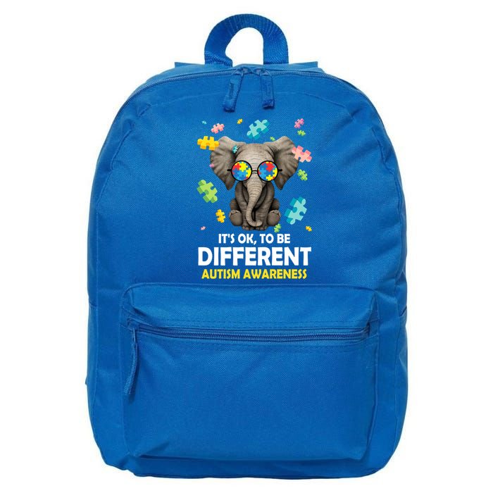 It's Ok To Be Different Elephant Autism Awareness Puzzle Meaningful Gift 16 in Basic Backpack