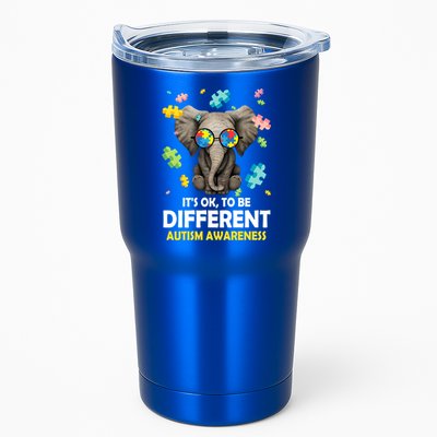 It's Ok To Be Different Elephant Autism Awareness Puzzle Meaningful Gift Tumbler