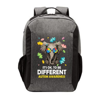 It's Ok To Be Different Elephant Autism Awareness Puzzle Meaningful Gift Vector Backpack