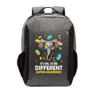 It's Ok To Be Different Elephant Autism Awareness Puzzle Meaningful Gift Vector Backpack