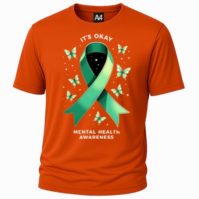 ItS Okay Tal Health Awareness Green Ribbon Great Gift Cooling Performance Crew T-Shirt