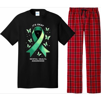 ItS Okay Tal Health Awareness Green Ribbon Great Gift Pajama Set