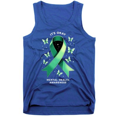 ItS Okay Tal Health Awareness Green Ribbon Great Gift Tank Top