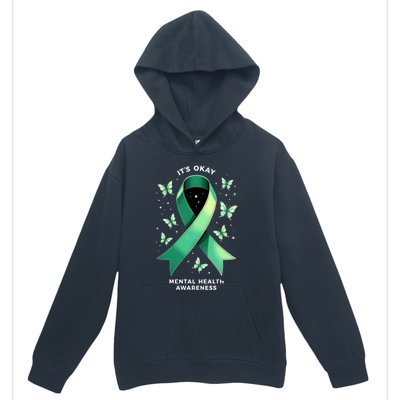 ItS Okay Tal Health Awareness Green Ribbon Great Gift Urban Pullover Hoodie