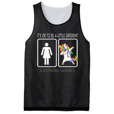 It's Ok To Be A Little Different Schizophrenia Awareness Mesh Reversible Basketball Jersey Tank