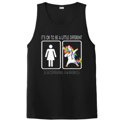 It's Ok To Be A Little Different Schizophrenia Awareness PosiCharge Competitor Tank